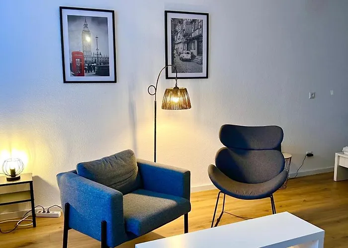 Schoene Wohnung In Linden - 48Qm, Moderne Kueche, Bad, Balkon, 4 Personen, Wifi